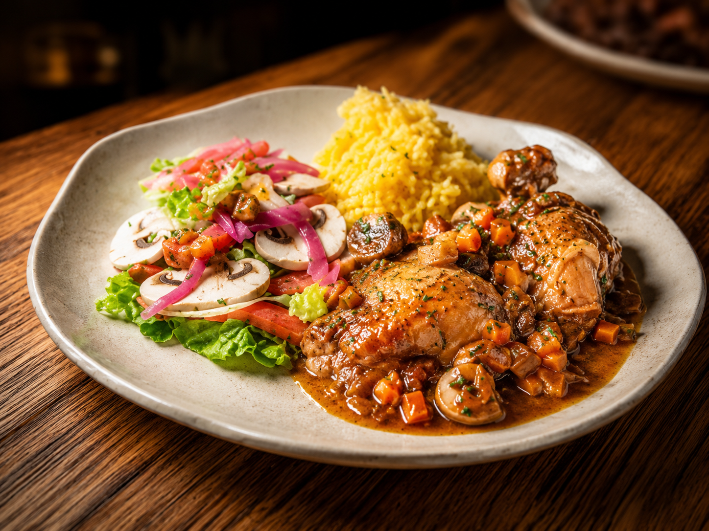 Coq Au Vin (pollo al vino)